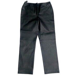 Nygard 100% Genuine Leather Straight Leg Pants Size 10 NWT